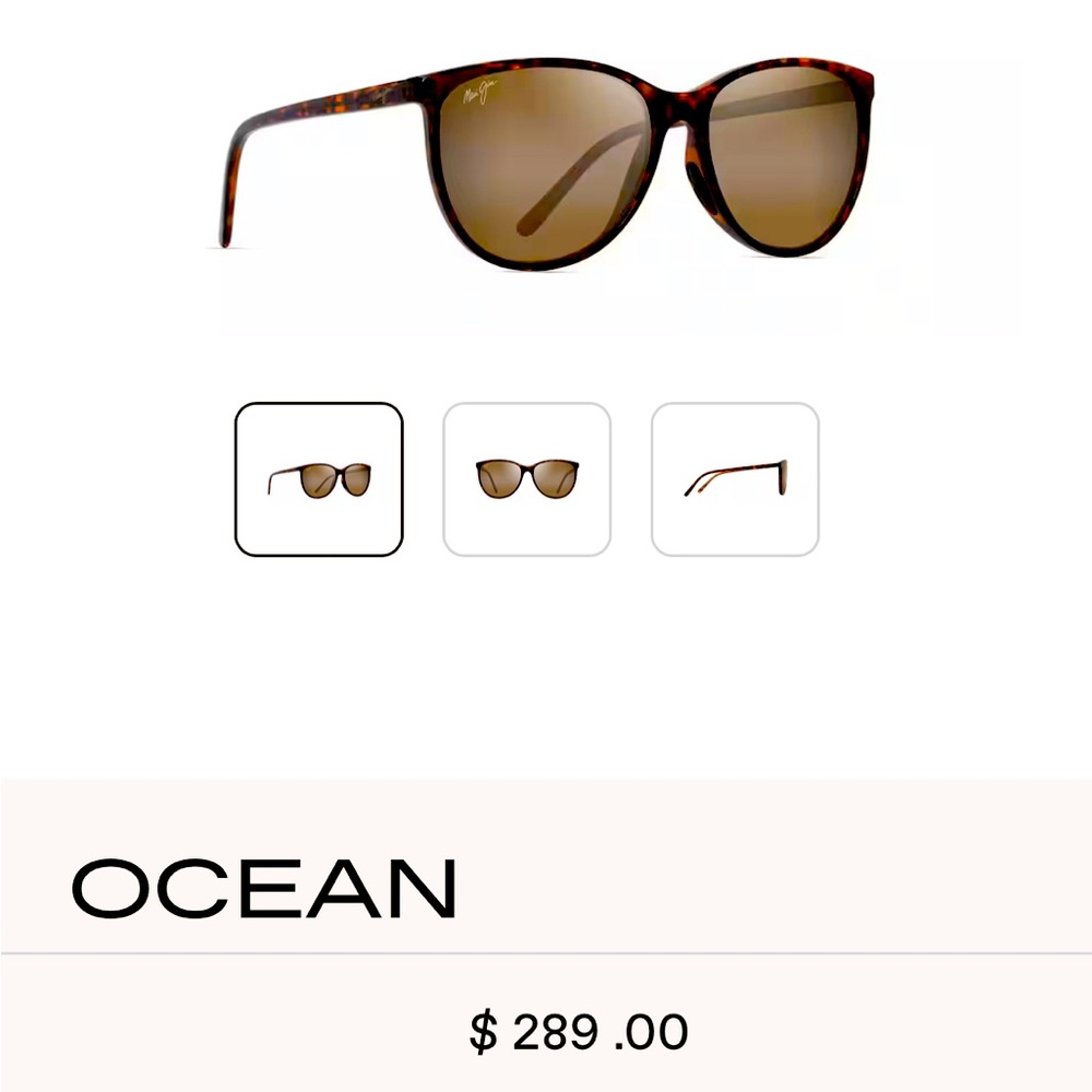 Maui Jim Ocean Sunglasses Brown Tortoise Shell